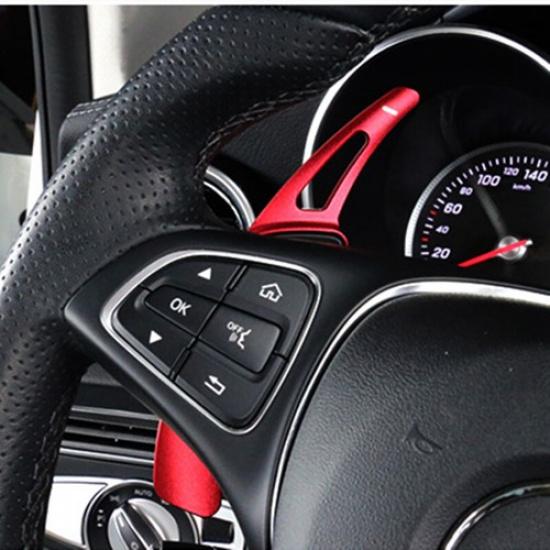 2pcs Steering Wheel Shift Paddle Metal Extender For Mercedes Benz A W176 C W205