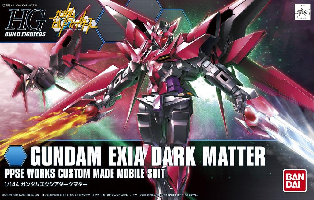 HGBF Gundam Exia Dark Matter Build 1/144 (Gundam Fighters)