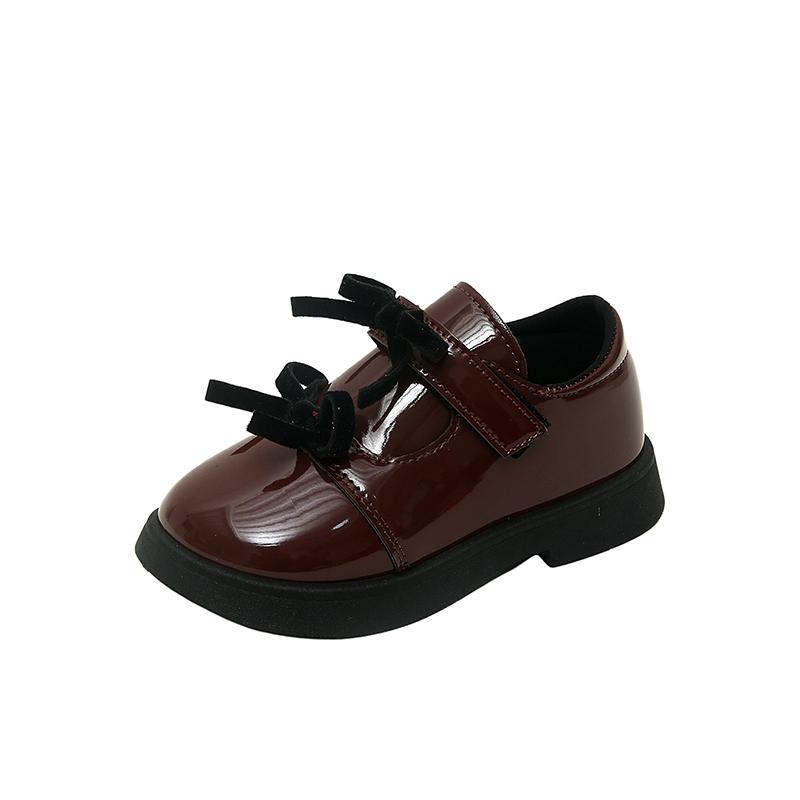 

Girls Fashion Academy Style Lolita Bow Princess Shoes Spring and Autumn New Middle school performance shoes single shoes 25