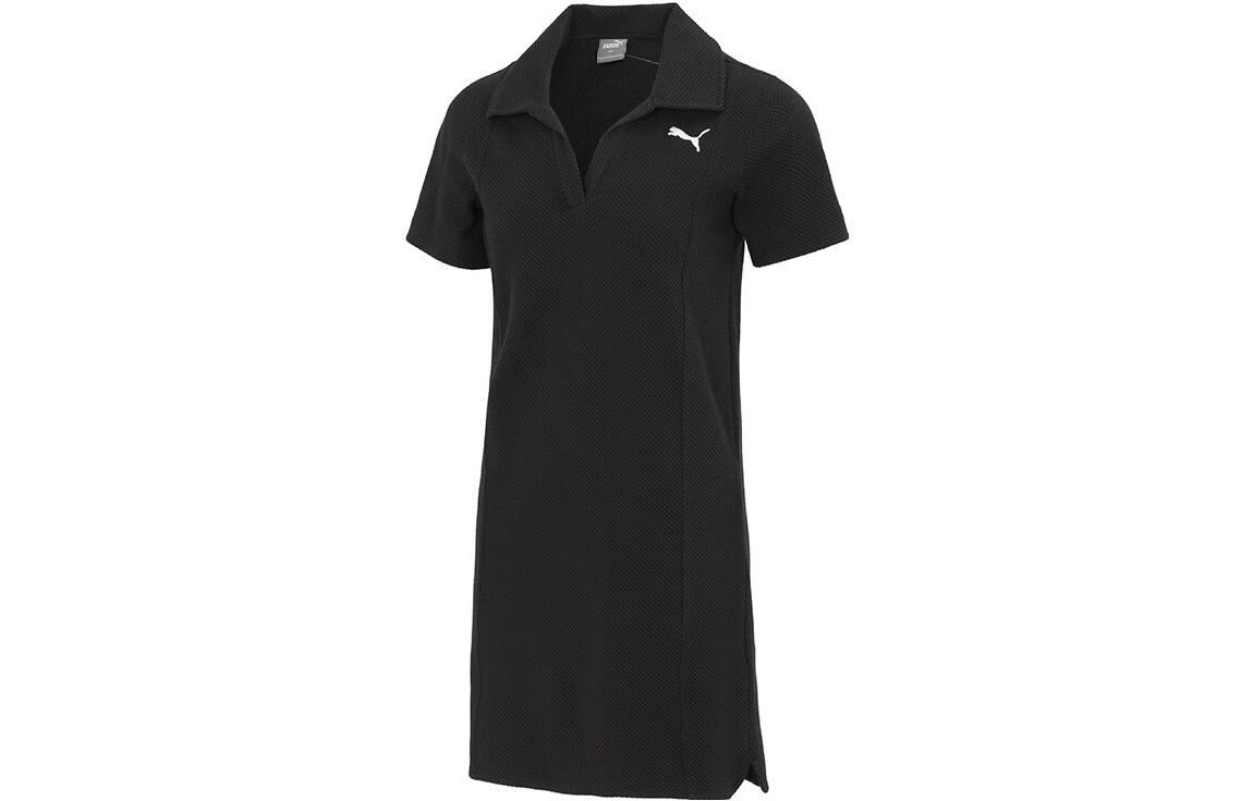 PUMA Short Sleeved Dress Women s Black 676658-01 S
