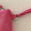 PU Leather Suede Coin Purse Shoulder Bag Hanging Neck Lanyard Wallet Makeup Storage Korean Style Mini Storage Bag Travel