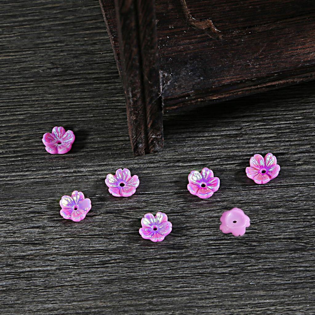 20 stücke Blume Harz Imitation Shell Acryl Perlen Für Schmuck Machen Handgemachte Handwerk Zubehör
