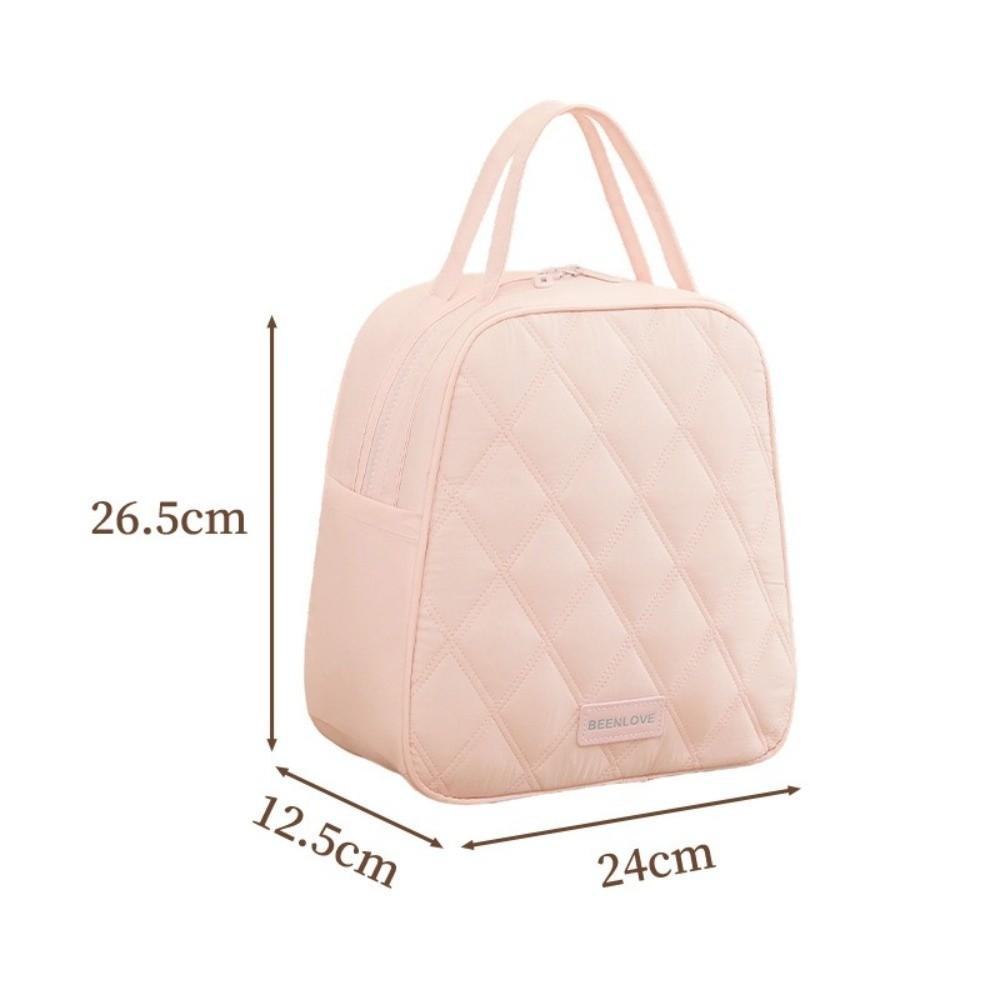 Fashion Simple Large Capacity Lunch Bag Reusable Food Drink Storage Insulated Storage Box Waterproof Travel Tote Carry