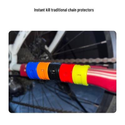 Conjunto de Adesivos Protetores de Corrente e Garfo para Bicicleta de Montanha
