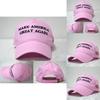 Great Make America Again Hat Donald Trump Us President Republican Cap Pink 2020