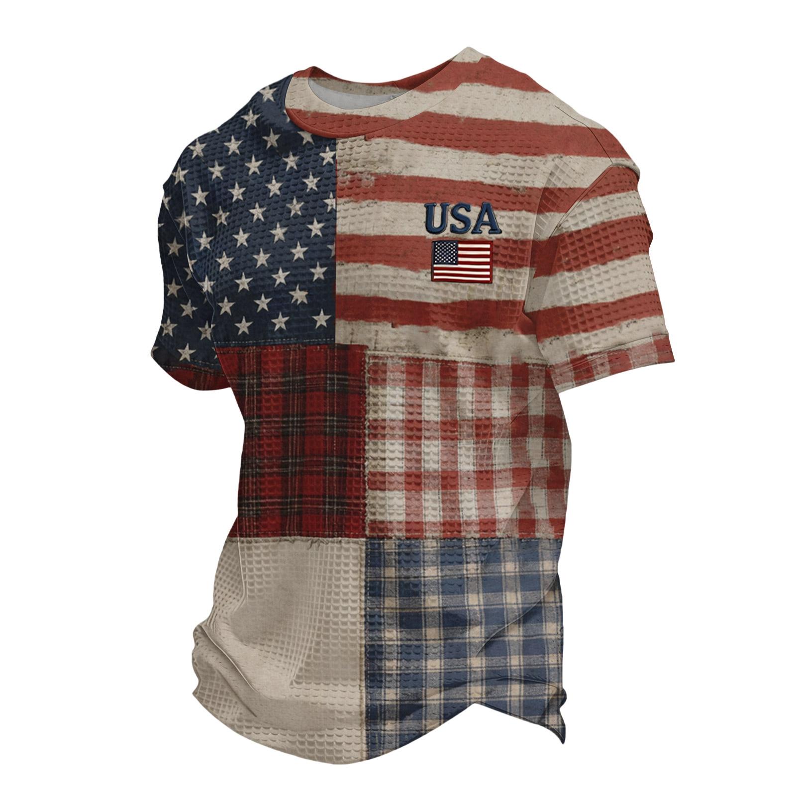 

Мужская свободная повседневная футболка с принтом флага, рубашка с коротким рукавом XXXL