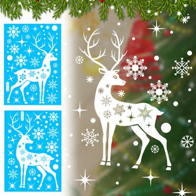 Christmas Stickers Shopping Mall Window Stickers Children's Room Stickers Wall Stickers Set Christmas Decoration
