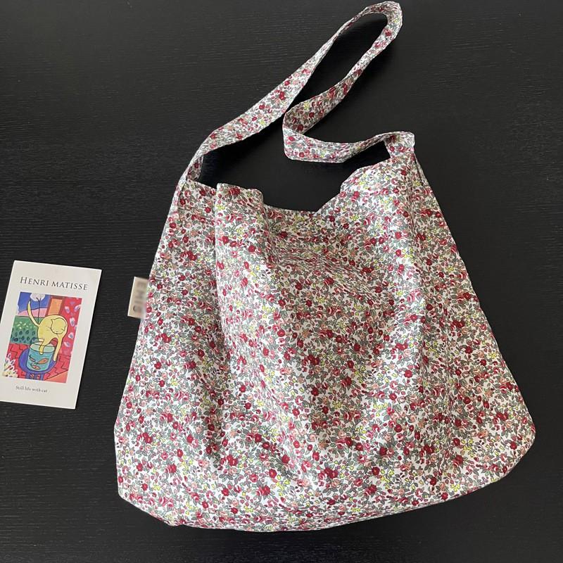

South Korea Ins Same Rice Sole Floral Bag Sun Yizhen s Love Forced Landing Shoulder Thin Cotton Cross-body