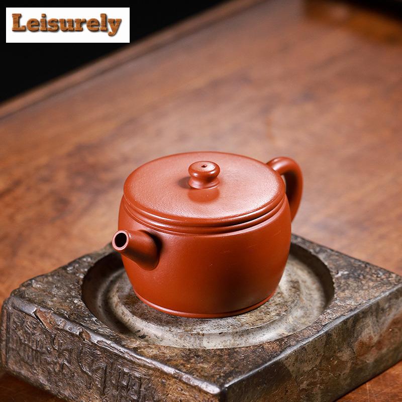 200ml Yixing Purple Clay Teapots Handmade Large Caliber Pot Raw Ore Dahongpao Mud Kettle With Filter Chinese Zisha Tea Set Tea