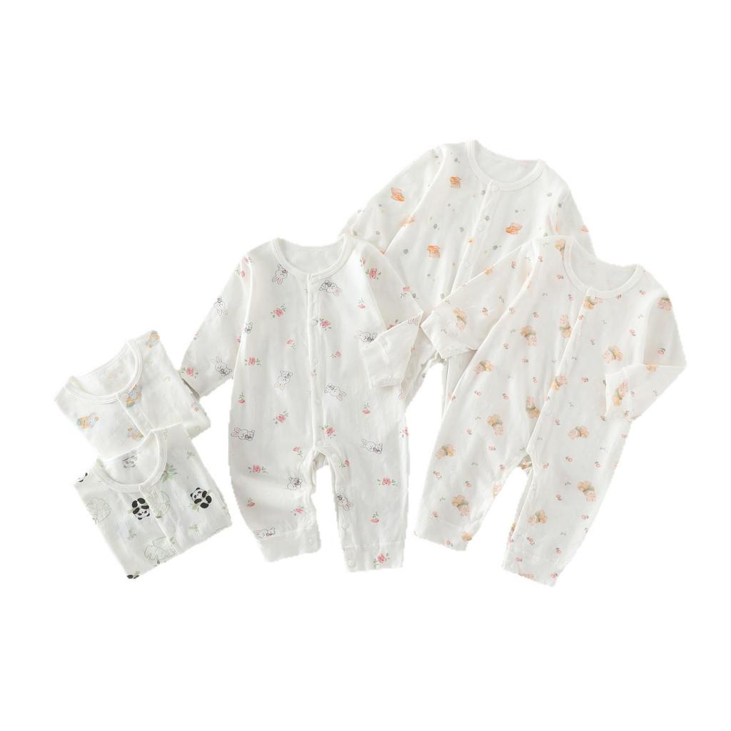 A-Class Cute Summer Baby Romper: Long Sleeve Onesie for Newborns - Air Conditioning-Friendly Clothing
