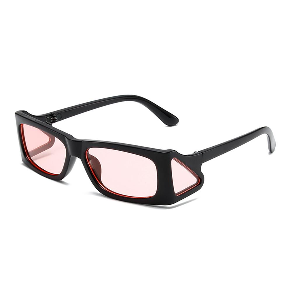 Fashion Luxury Personality Rectangular Small Frame Sunglasses Women Men Trending Punk Sun Glasses Designer Shades Black Eyewear