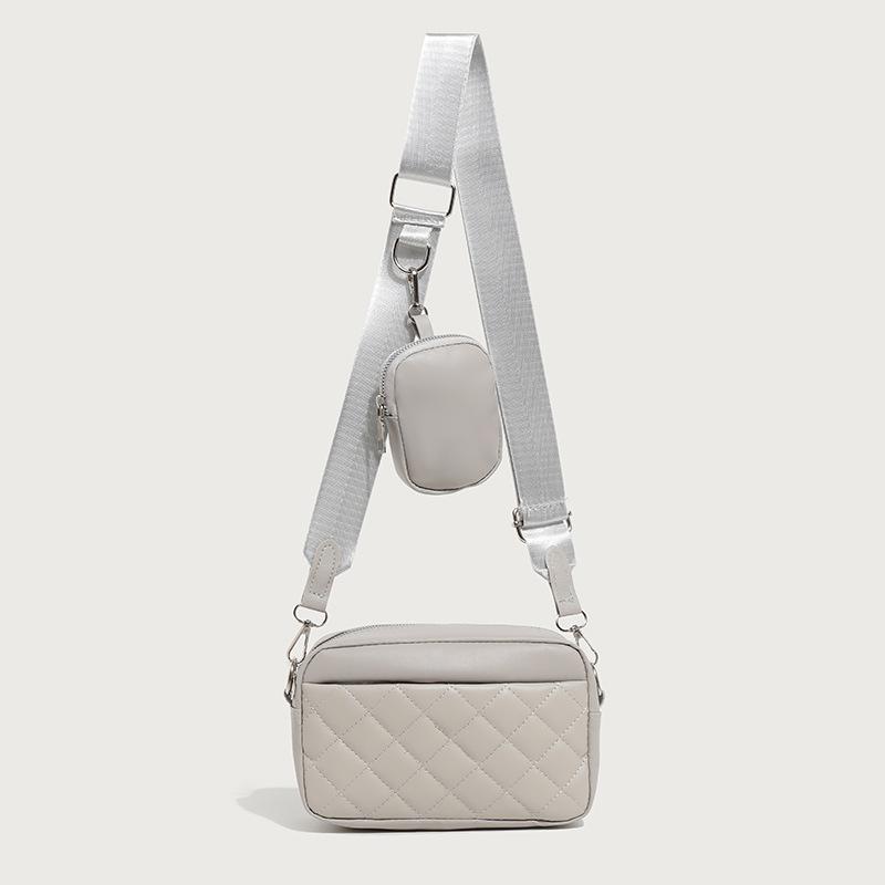 

New fashion diamond embroidered square bag front bag storage with mini change bag women s bag messenger bag trend серый