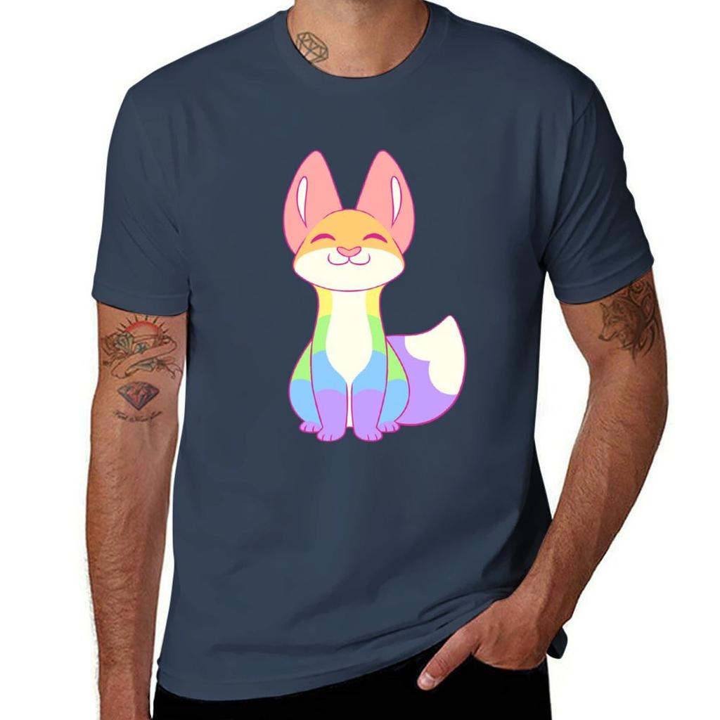 Gay Pride Fox Tshirt Unisex T Shirts Cotton Tshirt