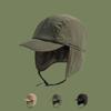 Lightweight Ear Protection Ushanka Japanese Style Windproof Pilot Cap Earflaps Visor Hat  Outdoor