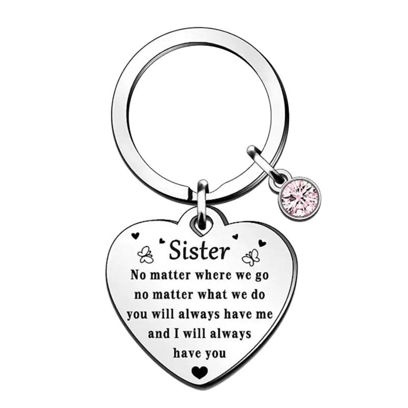 Keychain Steel Stainless Keyring Christmas Friendship Gifts Backpack Pendant