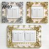 Outlet Supplies Switch Sticker European Style Punch Free Plastic Socket Decal Wall-mounted Cover Wall for Home