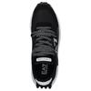 Emporio Armani EA7 Leather Lace-Up Studded Logo Detail Low-Top Casual Shoes Men Sneakers Black X8X208XK421K485