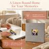 9.06x9.84in Self Adhesive Photo Album Grey Memory Book Album DIY Scrapbook Album  For Baby