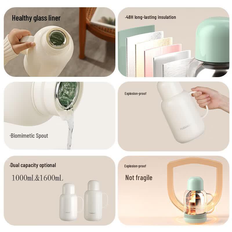 Fuguang Large Capacity Glass Liner Thermos Kettle