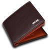 Brown/Orange Leather Wallet & Pen Combo Gift Set for Men