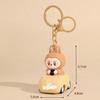 1pc Creative Labubu Car Keychain Cartoon Labubu Fabric 3D Cute Bag Pendant Gift
