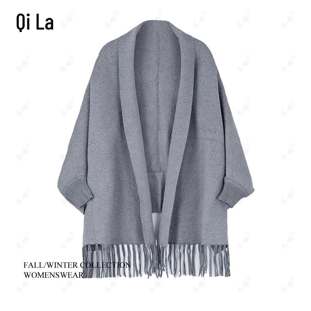 Women's Happy Mother-in-law Cheongsam Shawl Cape - Autumn/Winter Wedding Banquet Outerwear with Sleeves