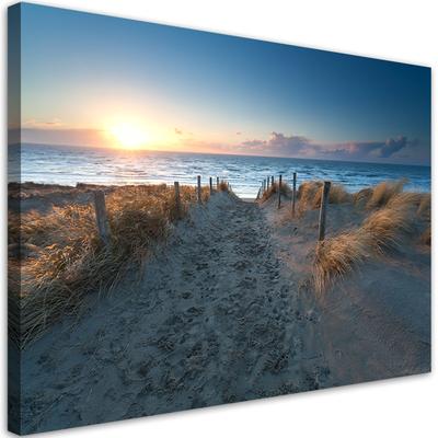 Leinwanddruck, Sonnenuntergang über dem Meer