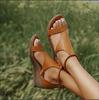 Large size sandals women's 20 summer new excellent thick-soled wedge heel open-toed sandals fashion women's shoes