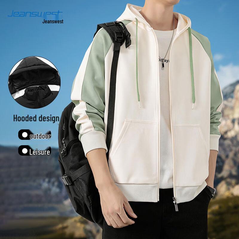 Jeanswest Men's Hooded Windproof Jacket