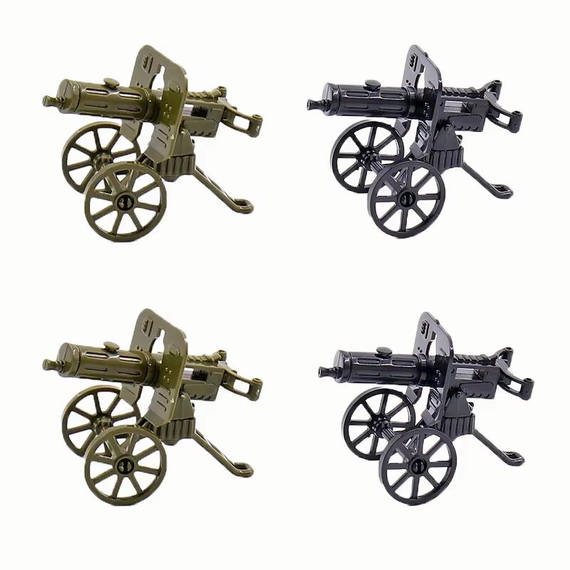 Military Building Blocks Soldier 88mm Flak Gun Cannon Rocket Artillery Military Army War Weapons NSV Backpack Assembly Brick Toy