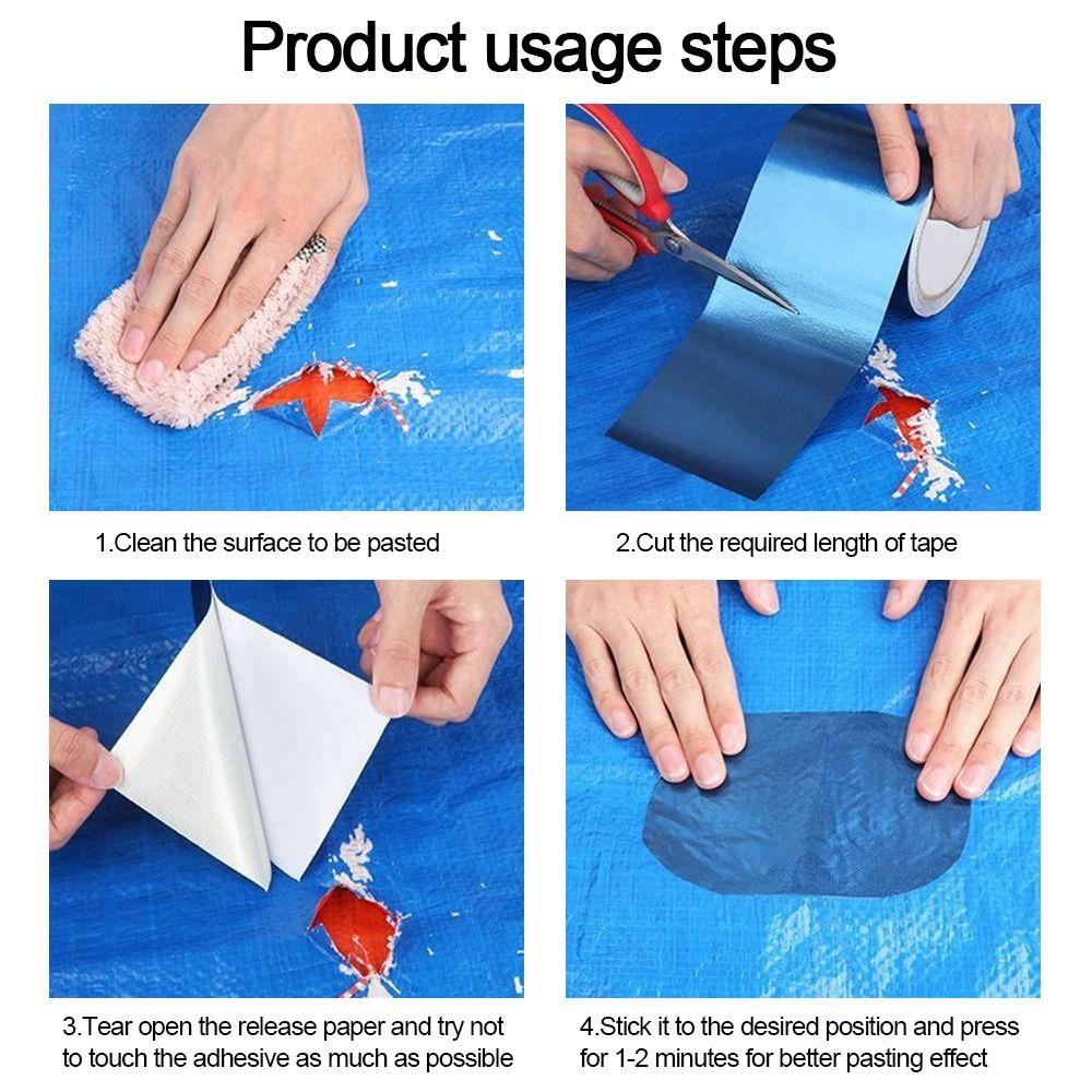 Strong Adhesion Tarpaulin Repair Tape UV Proof Awning Patch New Tent Repair Patch