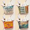Beach Life Sardine Makeup Bag – Summer Vacation Travel Organizer & Accessories Pouch