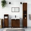 VidaXL Bathroom Cabinet Brown Oak 58x33x60 Cm Engineered Wood 831595