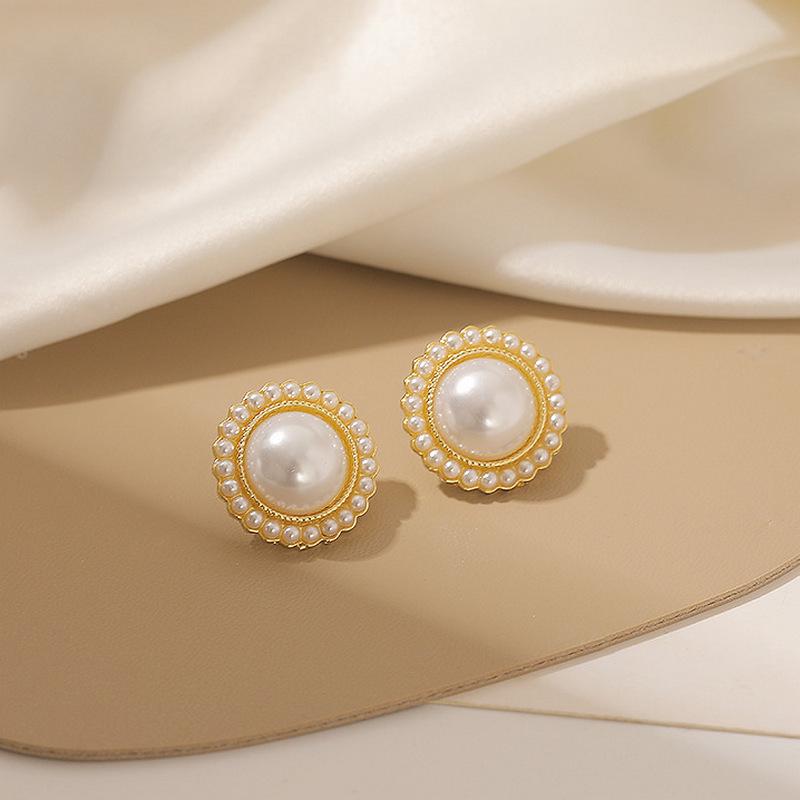 

Корейский Ретро Красный и Элегантный Барочный Набор Серег для Женщин