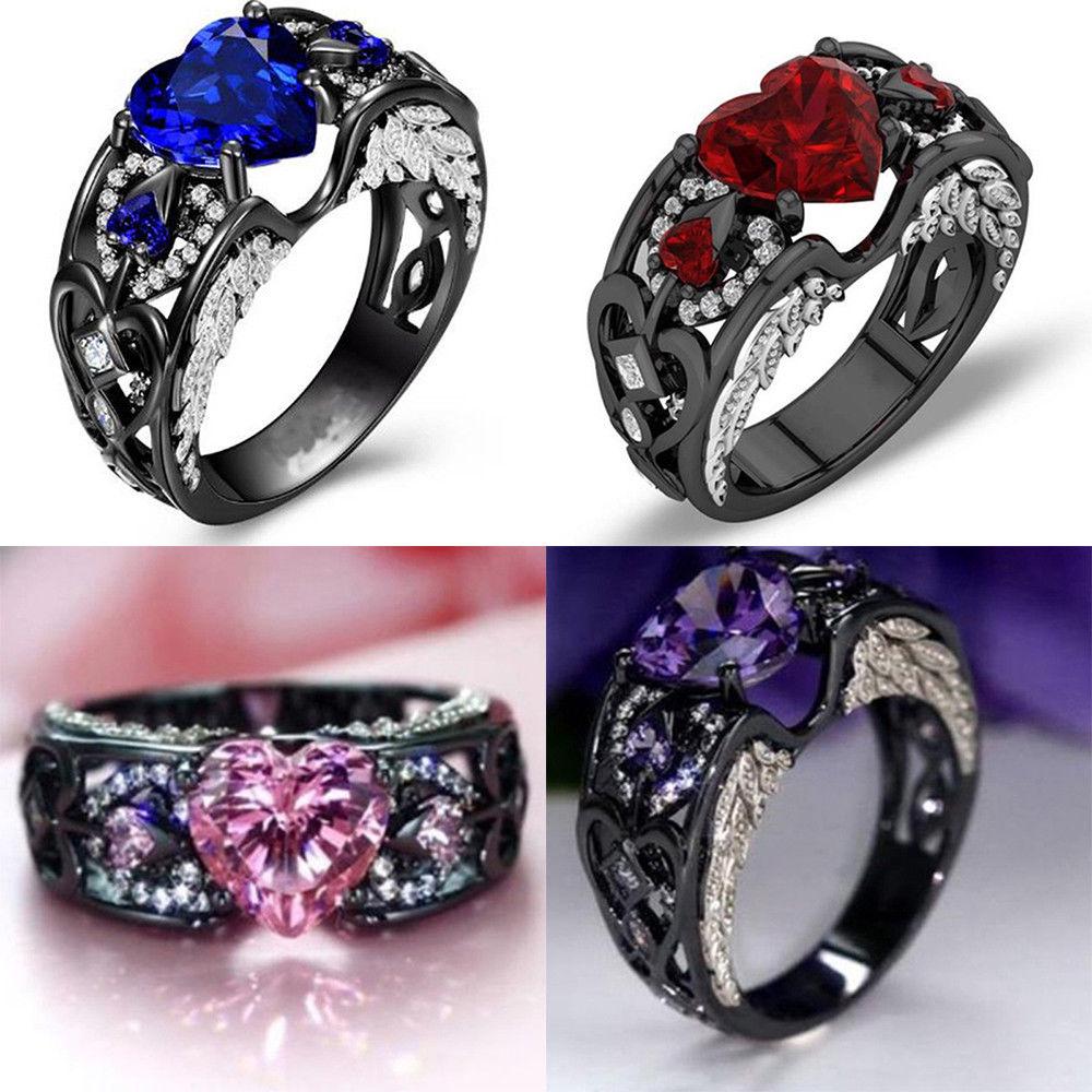 Bague De Fiançailles Halo Rubis 2,05 Ct – Or Jaune 14 Carats Massif – Taille Ajustable