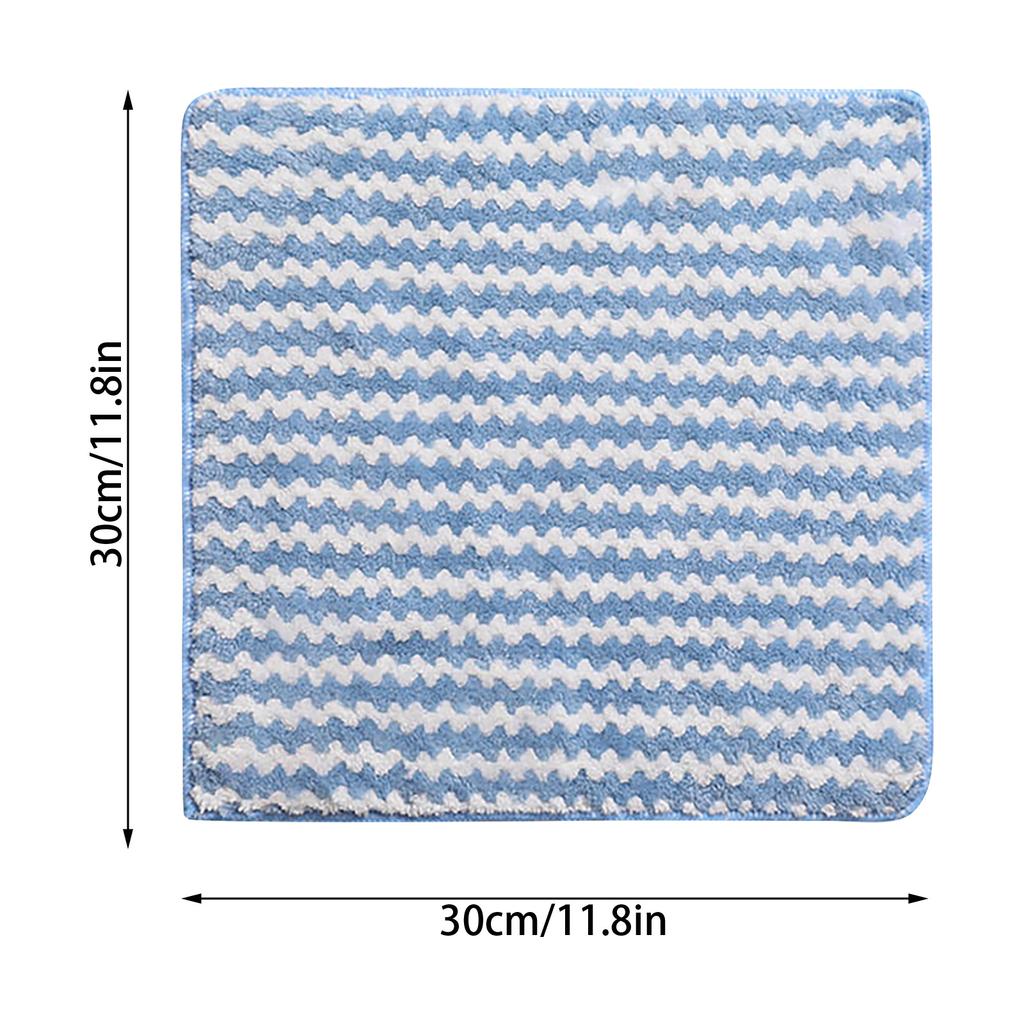 Microfiber Cleaning Rag Coral Velvet Dish Towels Kitchen Reuseable Cleaning Cloths 3030cm