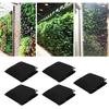Vertical Garden Wall Hanging Planter with 3 Pockets 5Pcs Plant Growing Bags Wall Mounted Degradable 3Pockets Planter Garden Accessory Wall Mounted