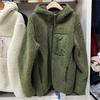 Winter Hooded Lamb Wool Velvet Polar Fleece Jacket Women's Casual Top Outdoor Camping Hiking Fishing Thermal Polartec Coat