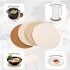 Concise Style Cotton Rope Woven Placemat Household Thick Insulated Coaster Hand Woven Cotton Linen Coaster With Storage Rack