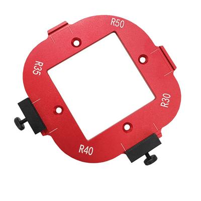 4 In 1 Router Template Clear Scale Positioning Jig Improve Efficiency Corner Radius Template  DIY