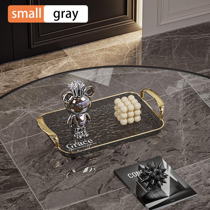 Square Storage Tray Home Living Room Coffee Table Tea Cup Storage Plate Acrylic Tray Aromatherapy Organizer Tray Home Decor