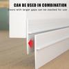 Door Seam Bottom Sealing Strip Soft Hard PVC Composite Insect Proof Dustproof Soundproof for Apartment Rental Home Use