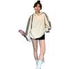 YS8 Women's Retro Color Block Stripe Hoodie, Autumn 2025 Design