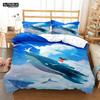 Whales And Girls Digital Print Polyester Bedding Sets Child Covers Duvet Cover Set For Teens Bedding Set Blue And Pink Covers