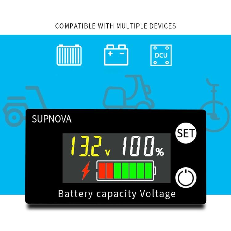 Digital Battery Capacity Tester Battery Capacity Indicator Battery Meter E-bike