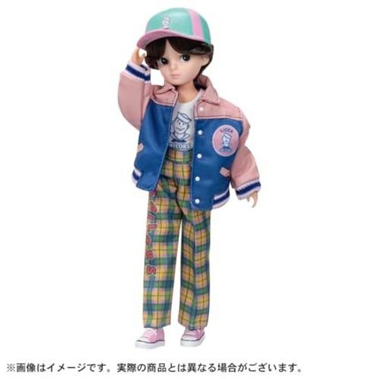 Takara Tomy Licca-chan Doll Retro Licca Sailors Stadium Jacket Fashion Dress-Up Toy Ages 3 Up