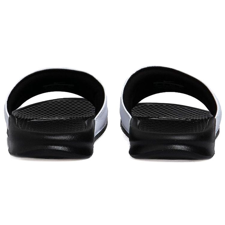 Nike Benassi Slides White Unisex Sandals Black-Black 343880-100