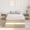 VidaXL Sonoma Oak Storage Bed Frames 120x190 Cm 3335687