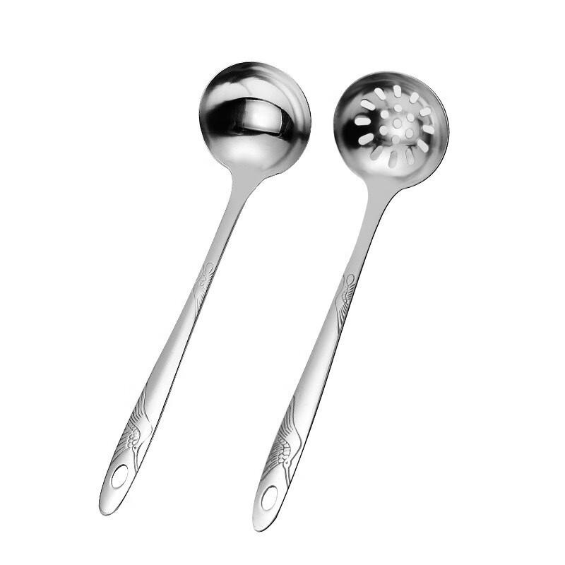

ZISIZ Thickened Stainless Steel Hot Pot Soup Ladle Set