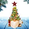 Resin Gnome Christmas Tree Tabletop Christmas Tree Resin Crafts Gnome Statue Home Ornaments Christmas Decoration